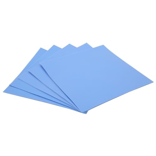 BAFOVY 5 Stück Wärme Leitfähige Auflage, Wärme Leitfähig Keits Blatt Wärme Leit Kissen 100x0x0,5mm 1,5 W/m-k mit Isolier Viskosität Elastik für CPU GPU LED-Netzteil von BAFOVY