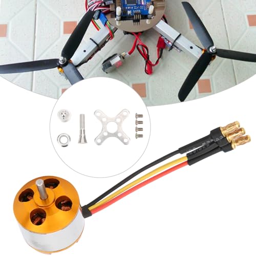 BAFOVY A2212 Outrunner Bürstenloser Motor mit Hoher Leistung RC Quadcopter Motor 5 KV -Optionen mit Hochtemperaturwiderstand für Festes Flügelflugzeug (2200KV) von BAFOVY