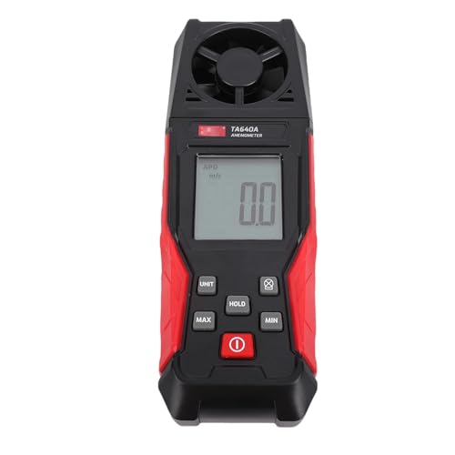 BAFOVY Anemometer Handheld Windgeschwindigkeitsmessgerät mit 4-stelligem Display Zum Messen, HVAC-Duct, Surfen, Windsurfen von BAFOVY