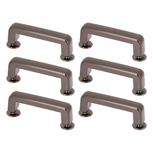 BAFOVY Bogenbrücke D Ringschnalle Metall D-Ring-Stecker Häppchen für Beutelpreisgurt -Handwerk mit Zinklegierung Elektroplierend Anti-Rost (Silberschwarz) von BAFOVY