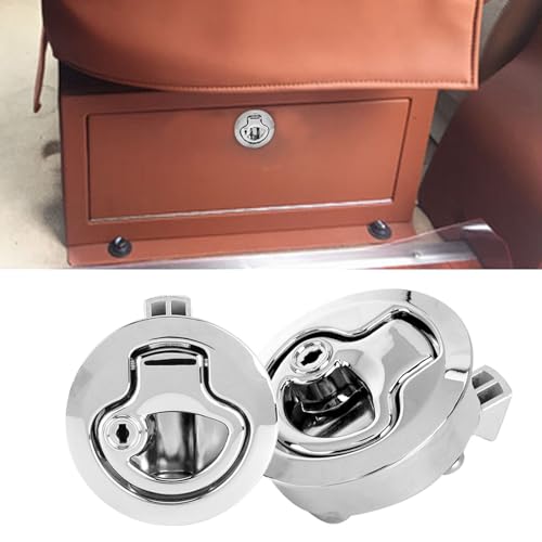 BAFOVY Boot Slam Riegel 2.16in Marine Latch Zink Legierung Ziehen Sie mit 2 Tasten. Einfache Installation, Flush -Design, Vielseitige Anwendungen für Versand, Automatisierung, Automobilindustrie von BAFOVY