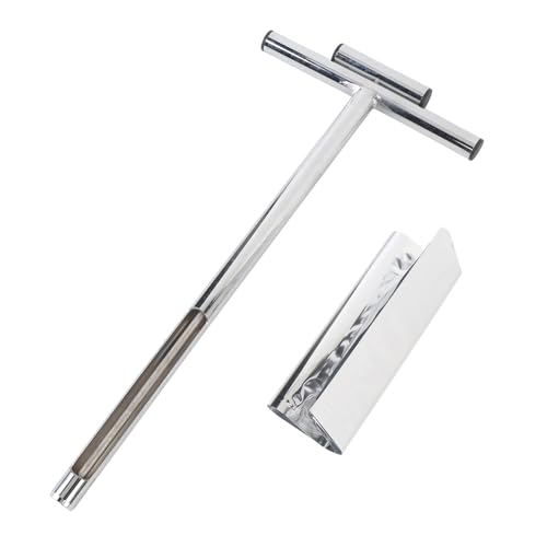 BAFOVY Edelstahlbodenproben Probensondenbodenprobenehmer mit T-Handle für Gartenfarm Forstwirtschaftsentfernung und Wiederverwendbare Probenbeutel von BAFOVY