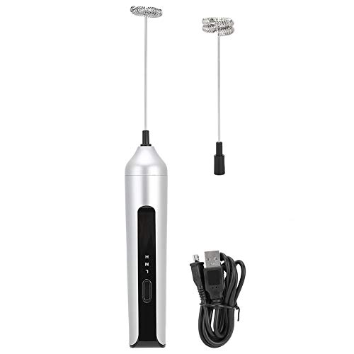 BAFOVY Elektromilch-Frother, Handheld-USB-Lade-Eierber-Mixer mit 3-Gang-Einstellung Lithiumbatterie, Langlebiger Batterie, Edelstahl, ABS, Automatische Stillstandsfunktion BAFOVY Elektromilch-Frother, Handheld-USB-Lade-Eierber-Mixer mit 3-Gang-Einstellung Lithiumbatterie, Langlebiger Batterie, Edelstahl, ABS, Automatische Stillstandsfunktion von BAFOVY