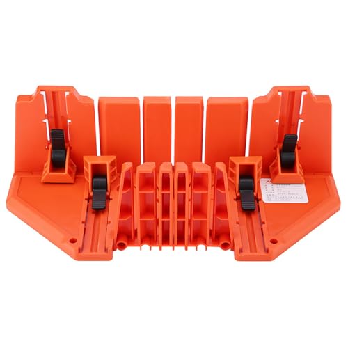 BAFOVY Gehrungslade, Winkel 0°/22,5°/45°/90° mit Rutschfestem Design, Hochfestes ABS, Holzschneiden, Architekturarbeiten, Orange BAFOVY Gehrungslade, Winkel 0°/22,5°/45°/90° mit Rutschfestem Design, Hochfestes ABS, Holzschneiden, Architekturarbeiten, Orange von BAFOVY