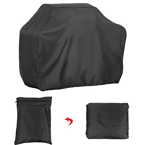 BAFOVY Grillabdeckung Grillabdeckung Gasgrill Abdeckung Wasserdichtes Oxford -Stoff mit Doppeltes Design für Gartencamping Im Freien (58x77) von BAFOVY