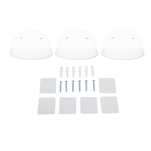 BAFOVY Große Acryl -schwimmende Regale, Wandmontierte Displayständer mit Mehreren Aufbewahrungsschichten für Flaschen, Sammlerstücke usw. (White) von BAFOVY