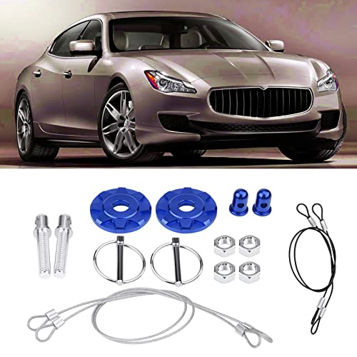 BAFOVY Hood Lock 2,5 "Universal CNC Aluminium Hood Pin Lock-Kit für Autofahrzeugrennen mit Selbstklebendem Klebeband Keine Bohrungen Erforderlich Anodized Finish Verbessert den Benutzerdefinierten von BAFOVY