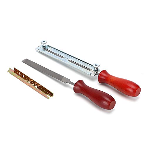 BAFOVY Kettensawdatei Kit Kettensägenschärfen Kit Kettensägen -Einreichung mit Holzgriff Metallmaterial Zur Verlängerung der Kettensäge Leben Sicher Zuverlässiger Ergonomisches Design Robuster Beutel von BAFOVY