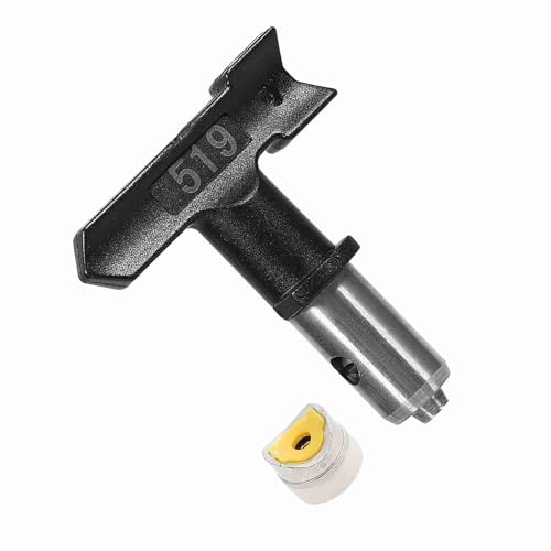 BAFOVY Luftlose Sprühpistolendüsenspitze, Wolframstahl Reversibel Zum Lacksprühen mit Einfacher Zerstäubungs-Anti-Schalter-Reinigung für Wohngeschäftsgebäude 419# 319# 215# (519) von BAFOVY