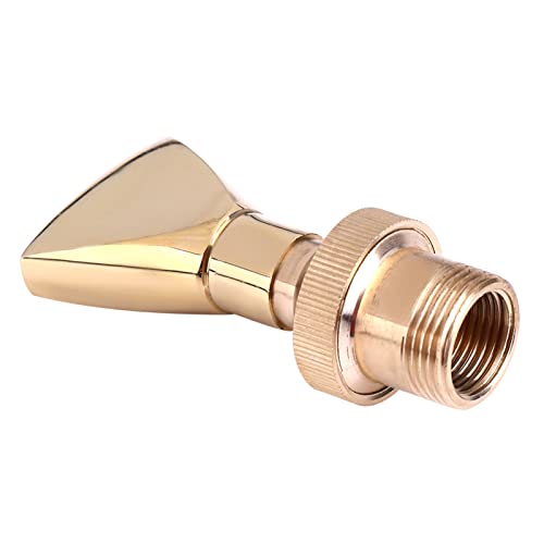 BAFOVY Messing Fountain Düse Lüftergeformte Sprinkler -Sprühkopfverstellbare Richtung mit Universellem G1/2 G3/4 -Gewinde für Teichgartenlandschaftswassermerkmale von BAFOVY