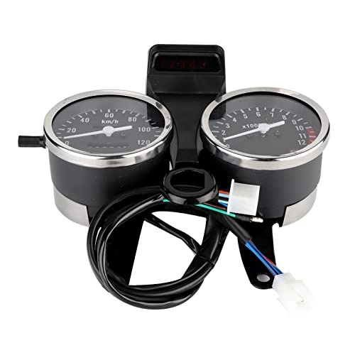 BAFOVY Motorrad -Tachometer LCD -Kilometerzähler, LED Motorrad Modifizierer Tachometer für GN125 mit ABS Schale, LED Display, Stahlhalterung, Verbesserung BAFOVY Motorrad -Tachometer LCD -Kilometerzähler, LED Motorrad Modifizierer Tachometer für GN125 mit ABS Schale, LED Display, Stahlhalterung, Verbesserung von BAFOVY