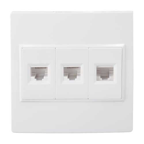BAFOVY Netzwerkdose Ethernet,Cat 6 Netzwerkdose 3-Fach Ethernet Wanddose CAT6 Anschlussdose für CAT5 CAT5E CAT6 CAT6A mit 3 Ports Standardgröße BAFOVY Netzwerkdose Ethernet,Cat 6 Netzwerkdose 3-Fach Ethernet Wanddose CAT6 Anschlussdose für CAT5 CAT5E CAT6 CAT6A mit 3 Ports Standardgröße von BAFOVY
