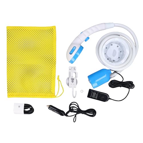 BAFOVY Portable Outdoor Dusche Camping Dusche mit Typ C Auto-Stromversorgung 5L Min Wassertfluss 3 Sprühmodi IPX7 1,8m Schlauch für Camping Wandern Auto Waschen von BAFOVY