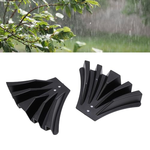 BAFOVY Regenrinnenabflussumlenker, Regenwasserdisperser, Geeignet für Verschiedene Entwässerungssysteme, Verhindert Alterung. Rationale Regenwasserdistribution Reduziert den (Black) von BAFOVY