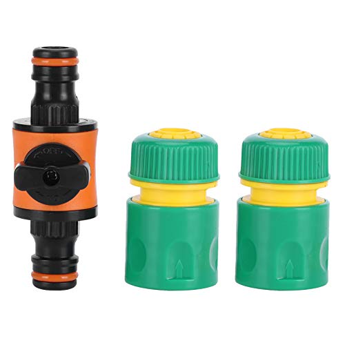 BAFOVY Reparaturkit -Gartenschlauchadapter, Schnellanschluss und Ballventil für das Bewässerungssystem mit Wasserstopp -Funktion, Ideal für Gartenbetten, Bauernhöfe, Rasenflächen, Gewächshäuser (1 von BAFOVY