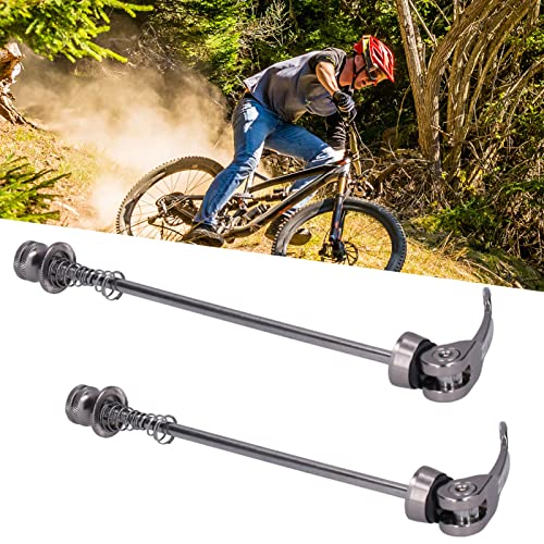 BAFOVY Road Mountain Bicycle Schnellfreisetzungsspieße Vorderen Heckspießspieße, Starker Korrosionswiderstand, Hohe Festigkeit, Geringes Gewicht, Anzug von Fast 99% Mountainbikes, (Ti-Farbe) von BAFOVY
