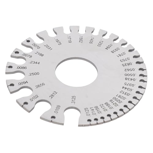 BAFOVY Runde Dual -Side -Metallblech Klangmetalldickenmesser Dual Side Metalldicke Messwerkzeug Edelstahlschweißnahtanleldel für Schweißen mit Metallbearbeitung mit von BAFOVY