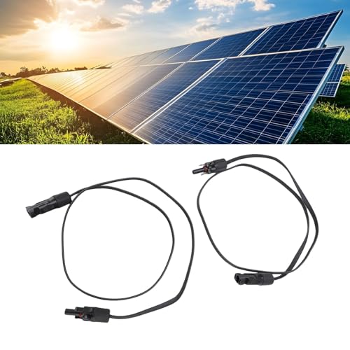 BAFOVY Solar Panel Draht Solar Verlängerungskabel Solar Stecker 6mm² Kupferkern IP67 Feuerfest Sonnenbeständig mit Stecker und Buchse für Solaranlagen PV Stecker Marine Wohnmobile (1m / 3,3 Fuß) von BAFOVY