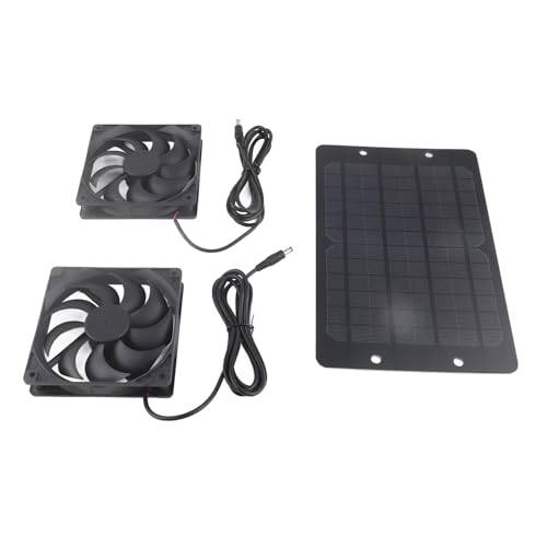 BAFOVY Solar Ventilator Kit Mini Ventilator Outdoor Solar Panel Fan 10W 6V für Gewächshäuser Tierhäuser Wohnmobile mit 2X 5521 DC Anschlüssen BAFOVY Solar Ventilator Kit Mini Ventilator Outdoor Solar Panel Fan 10W 6V für Gewächshäuser Tierhäuser Wohnmobile mit 2X 5521 DC Anschlüssen von BAFOVY