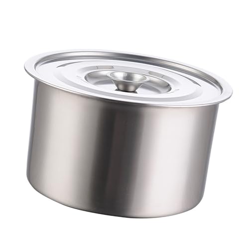 BAFOVY Suppentopf aus Edelstahl, Kochtopf mit 0,5 cm Dickem Boden, Deckel aus Gehärtetem Glas, Kühl Bleibender Griff, für Gas-, Elektro- und Induktionsherde (22 cm) von BAFOVY