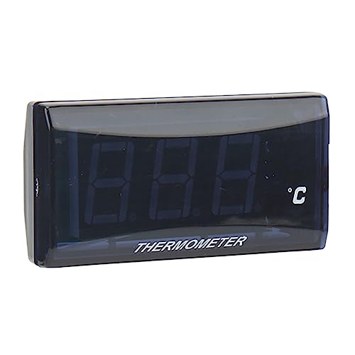 BAFOVY Wassertemperaturmesser LCD Digitales Thermometer 0-120 ℃ Anzeigebereich mit Hintergrundbeleuchtungsdesign für Universelle Motorräder DC12V (Blaue Hintergrundbeleuchtung) von BAFOVY