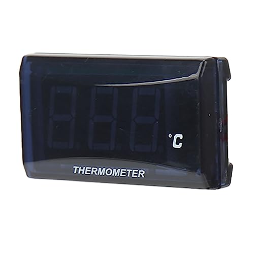 BAFOVY Wassertemperaturmesser LCD Digitales Thermometer 0-120 ℃ Anzeigebereich mit Hintergrundbeleuchtungsdesign für Universelle Motorräder DC12V (Grüne Hintergrundbeleuchtung) von BAFOVY