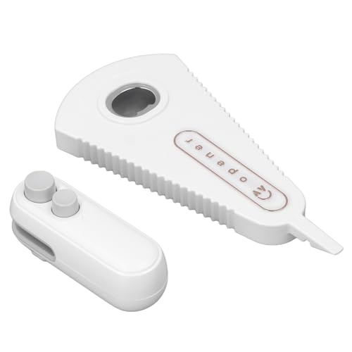 Tragbare Beutelversiegelung, 2 in 1 Handheld-wiederaufladbarer Wiederholer-Maschine und Flaschenöffner mit Schneider (WHITE) von BAFOVY