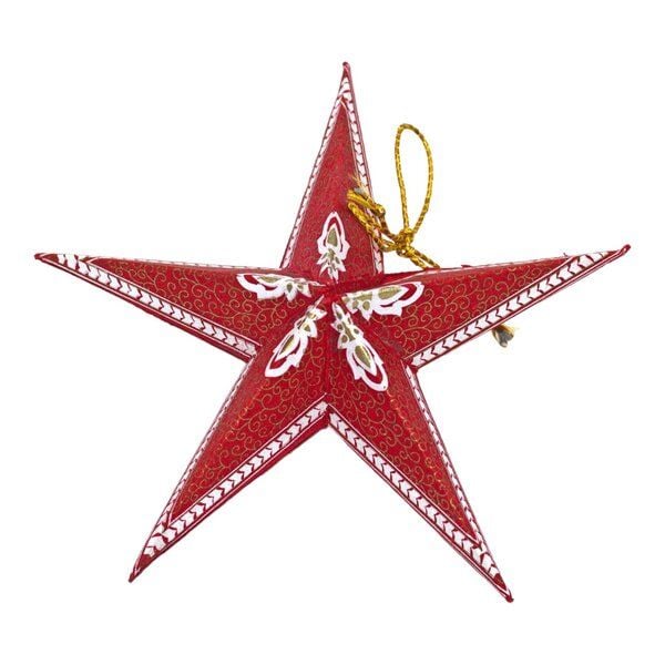 BAGHI Dekosterne Set mit 5 Stck. aus handgeschöpftem und handbedrucktem Seidelbastpapier faltbar BAGHI Dekosterne Set mit 5 Stck. aus handgeschöpftem und handbedrucktem Seidelbastpapier faltbar von BAGHI