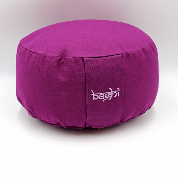 BAGHI rundes Meditationskissen basic 15cm hoch - GOTS zertifiziert von BAGHI