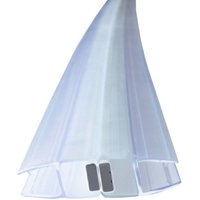 Bagnoxx - Duschdichtung Magnetdichtung für Duschtüren 180 Grad Transparent, 200cm Schiebetür oder Pendeltür im 180 Grad Schließwinkel, pvc Duschlippe von BAGNOXX