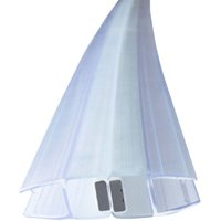 Bagnoxx - Duschdichtung Magnetdichtung für Duschtüren 180 Grad Transparent, 200cm Schiebetür oder Pendeltür im 180 Grad Schließwinkel, pvc Duschlippe von BAGNOXX