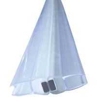 Bagnoxx - Duschdichtung Magnetdichtung für Duschtüren 180 Grad 200cm, 2-teilig 6mm Glasstärke, 200cm Transparent Schiebetür oder Pendeltür im 180 von BAGNOXX