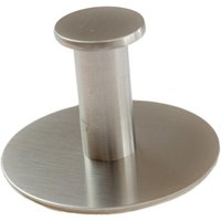 Handtuchhaken Edelstahl Silber 6,5cm Durchmesser, 4,3cm Breite selbstklebender Haken - Silber von BAGNOXX