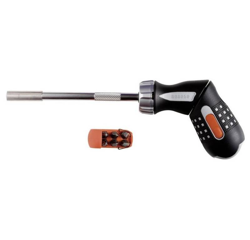 BAHCO Bit-Schraubendreher Bit-Ratschen-Schraubendr. 1/4″, M. Pistolengr., 6 Bits 808050P von BAHCO