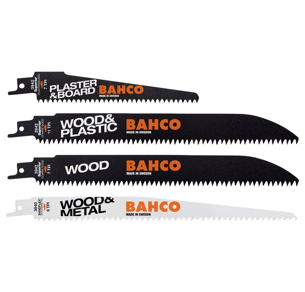 BAHCO Säbelsägeblatt Bahco 3942-WOOD-SET-5P Sägeblatt-Set Holz 5 St. BAHCO Säbelsägeblatt Bahco 3942-WOOD-SET-5P Sägeblatt-Set Holz 5 St. von BAHCO