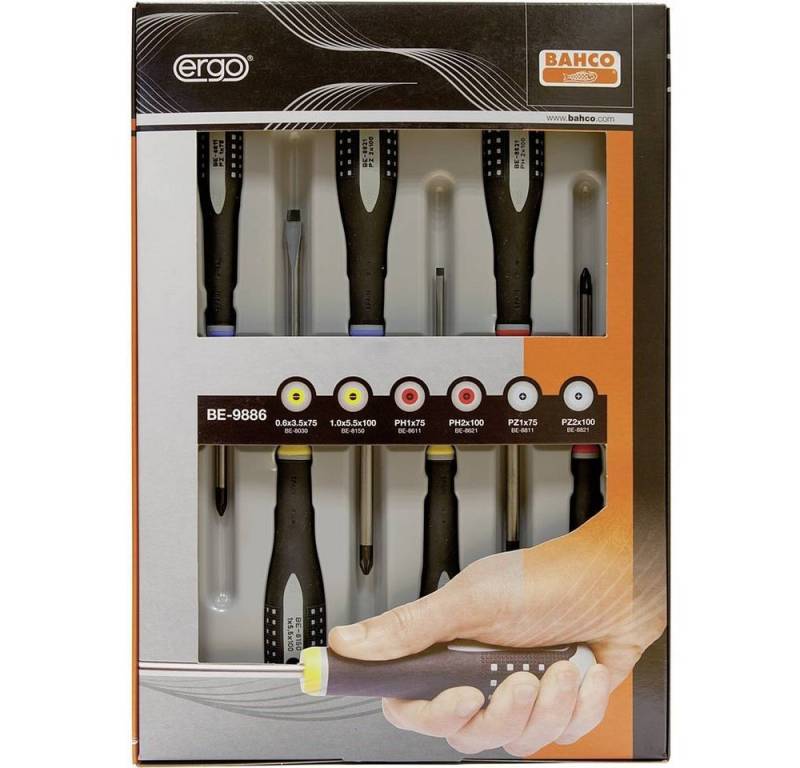 BAHCO Schraubendreher Schraubendreher-Satz,6-Tlg, Schlitz+Ph+Pz BE-9886 BAHCO Schraubendreher Schraubendreher-Satz,6-Tlg, Schlitz+Ph+Pz BE-9886 von BAHCO