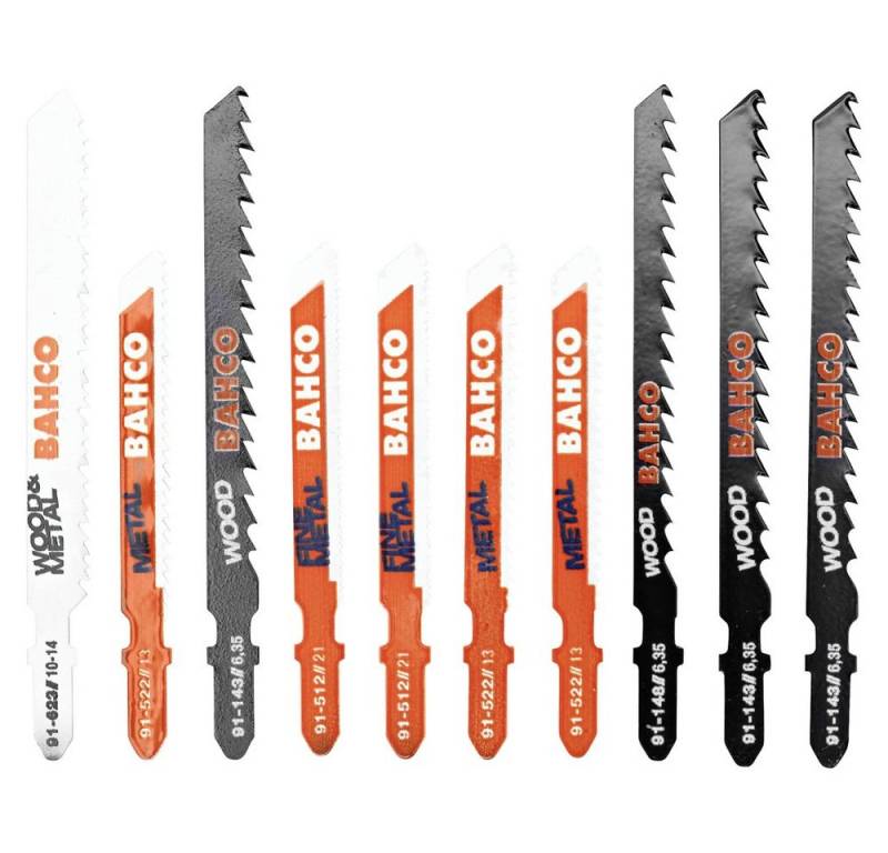BAHCO Stichsägeblatt Bahco 91-MIXED-10P Stichsägeblätter-Satz für Holz und Metall - 10-tlg BAHCO Stichsägeblatt Bahco 91-MIXED-10P Stichsägeblätter-Satz für Holz und Metall - 10-tlg von BAHCO