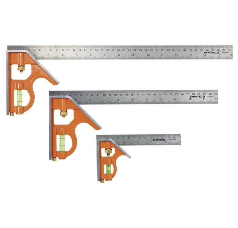 BAHCO Winkelmesser KOMBINATIONSWINKEL 150MM METRISCH+ZOLL, MARKIERT von BAHCO