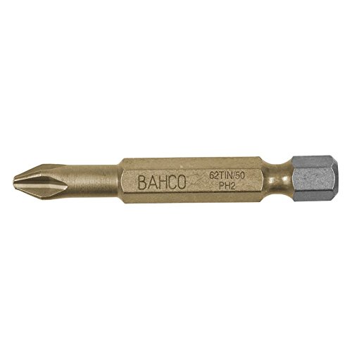 Bahco 62TIN/50PH2 Tin-Bits für Phillips-Schrauben 50mm PH2 5 Stück, 0 W, 0 V von BAHCO