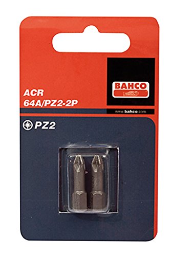 Bahco 64A/PZ3-2P ACR-Bits für Pozidriv-Schrauben 25mm Pz3 2 Stück von BAHCO