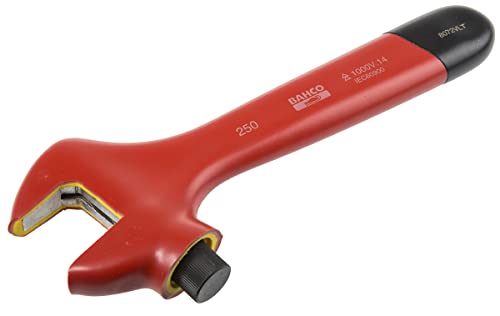 Bahco VDE Schraubenschlüssel Rollgabelschlüssel, Isoliert Griff, Backenweite 34mm, / Länge 255 mm Bahco VDE Schraubenschlüssel Rollgabelschlüssel, Isoliert Griff, Backenweite 34mm, / Länge 255 mm von BAHCO