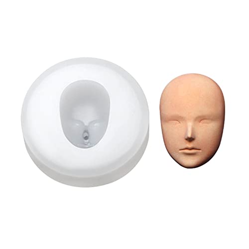 BAHJKASD 3D Babygesicht Weiche Tonform Puppengesicht Silikonform Kuchendekorationswerkzeuge Schokolade Süßigkeiten Cupcake Ton Seifenform von BAHJKASD
