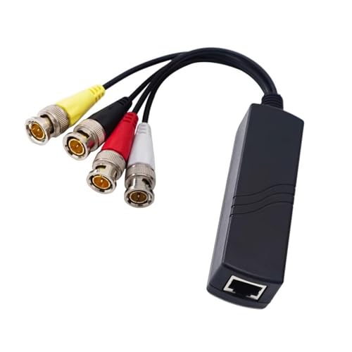 BAHJKASD 4Channel Passive Video Balun Transceiver Zur Verbesserung Von CCTV Überwachungen Ohne Externe Leistung 3MP/4MP/5MP/8MP ≤ 200 M BAHJKASD 4Channel Passive Video Balun Transceiver Zur Verbesserung Von CCTV Überwachungen Ohne Externe Leistung 3MP/4MP/5MP/8MP ≤ 200 M von BAHJKASD