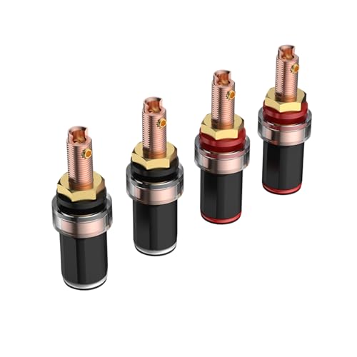 BAHJKASD 4Pcs Bananenstecker Terminals Binding Post Lautsprecher Binding Posts Power Verstärker Bananen Stecker Anschlüsse Für Lautsprecher Verstärker BAHJKASD 4Pcs Bananenstecker Terminals Binding Post Lautsprecher Binding Posts Power Verstärker Bananen Stecker Anschlüsse Für Lautsprecher Verstärker von BAHJKASD