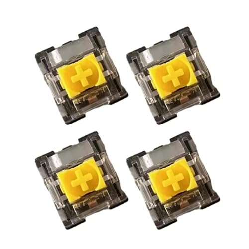 BAHJKASD 4pcs Gelbe Schalter Für V3Pro Tenkeyless Mechanical Gaming Tastaturen Und Andere Mit 3Pin LED Switches BAHJKASD 4pcs Gelbe Schalter Für V3Pro Tenkeyless Mechanical Gaming Tastaturen Und Andere Mit 3Pin LED Switches von BAHJKASD