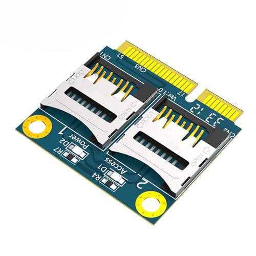 BAHJKASD Doppelspeicherkarte Zum PCIe Adapter Speicherkarten Leser Adapter Für PCIe Kartenschlitzspeicher Kartenkonverterzubehör von BAHJKASD