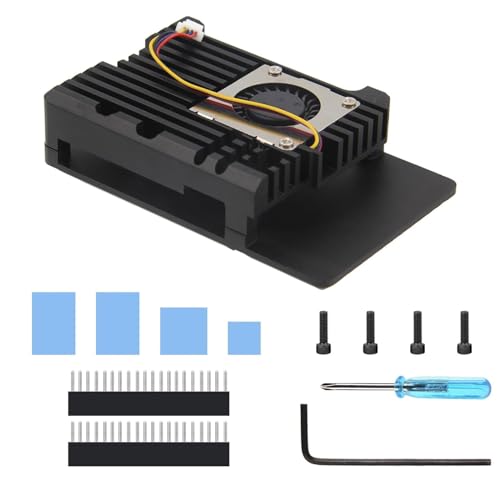 BAHJKASD Gehäuse Aus Aluminiumlegierung Schützende Gehäusebox Für RPi5 8 4 2 1 Optimale Wärmeableitung von BAHJKASD