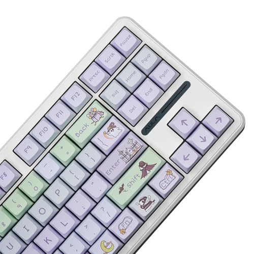 BAHJKASD Halloween Themenschlüsselkaps Full Set 127Key XDA Height PBTS Dye Sub Keycap Für Mechanische Tastaturen von BAHJKASD