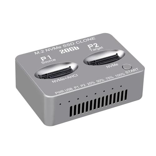 BAHJKASD NVME Docking Station AHCI Offline Kopie USB 3.2 Typ C Externe Festplattenbox Doppeldisk 20gbit / S Solides Festplatten Systeme von BAHJKASD