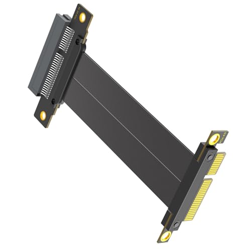 BAHJKASD PCIE4.0 Verlängerungskabel 180 Grad Bis 90 Grafikkarte Extender Desktop Computer Motherboardadapter BAHJKASD PCIE4.0 Verlängerungskabel 180 Grad Bis 90 Grafikkarte Extender Desktop Computer Motherboardadapter von BAHJKASD